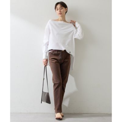 Whim Gazette(ウィム ガゼット)のブロードオフショルダーブラウス通販