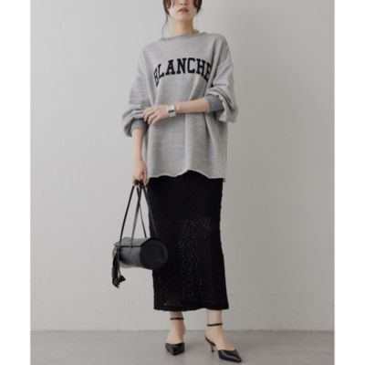 Whim Gazette(ウィム ガゼット)のフロッキーLOGOスウェット通販