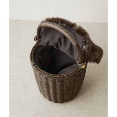 Whim Gazette(ウィム ガゼット)の【The Bagmati】FURバスケット通販