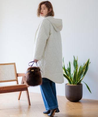 23区(ニジュウサンク)の【洗える/撥水加工】中綿 ロング パディング