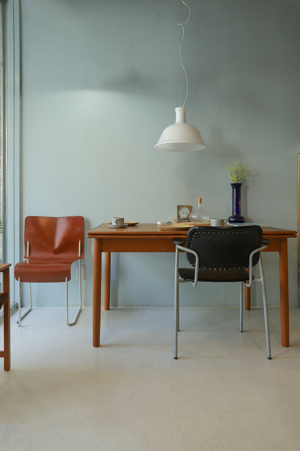 デンマークヴィンテージ エクステンション ダイニングテーブル チーク