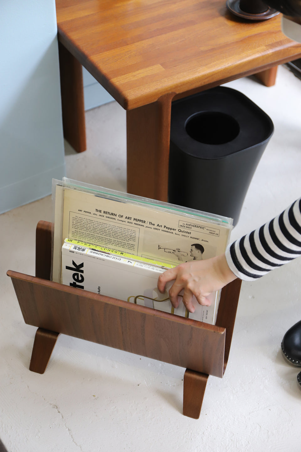 サイトーウッド マガジンラック ウォルナット ジャパニーズモダン