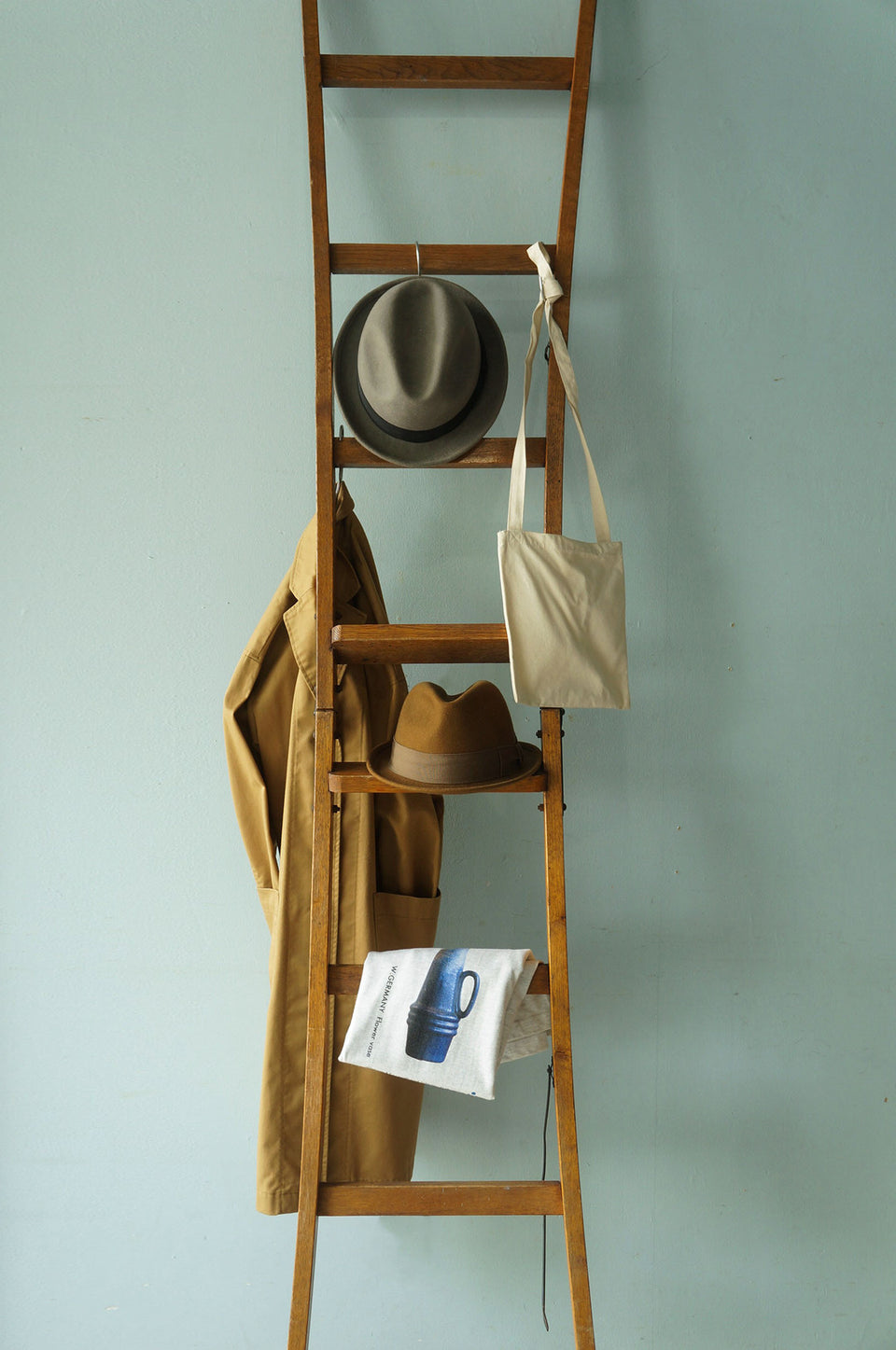 ジャパンヴィンテージ 文化梯子 脚立 古道具 昭和レトロ シャビー