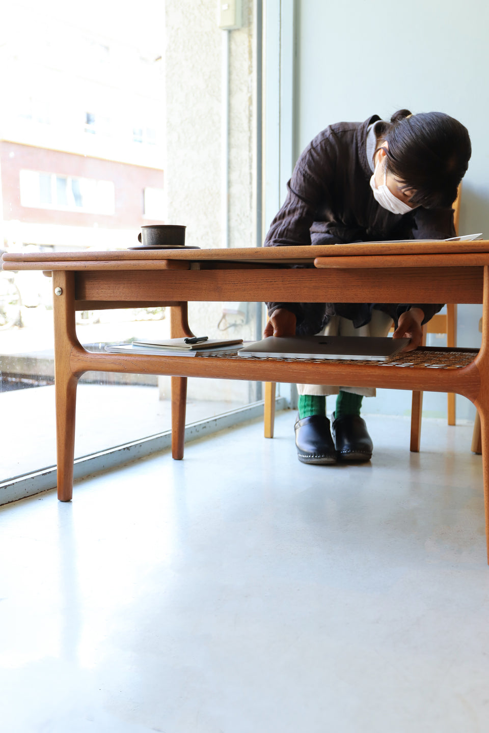 デンマークヴィンテージ エクステンション コーヒーテーブル トリオ