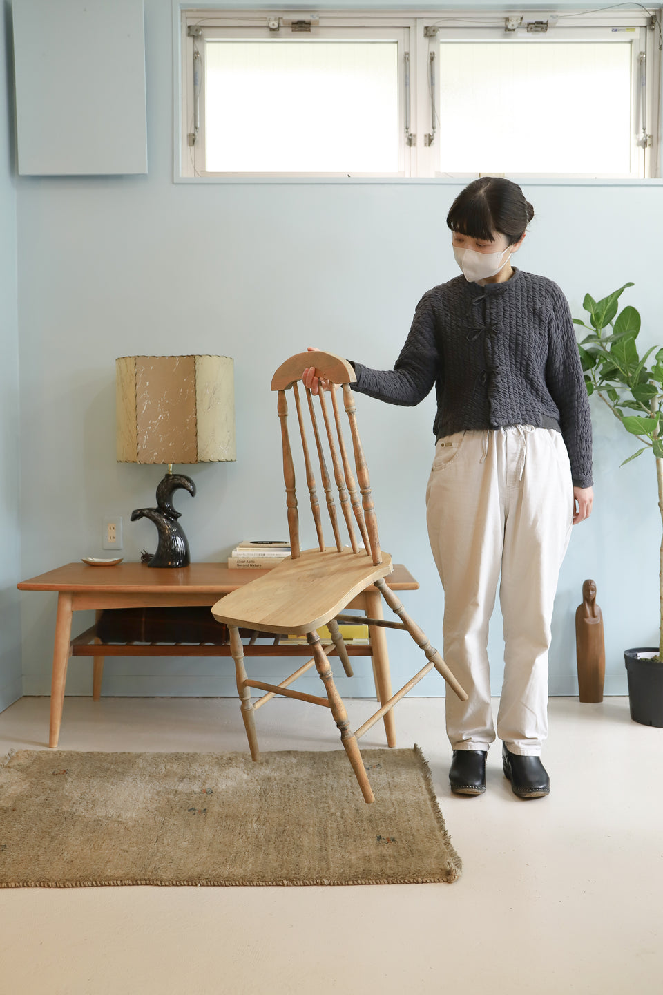 アンティーク ウィンザーチェア ダイニングチェア 椅子 シャビーシック