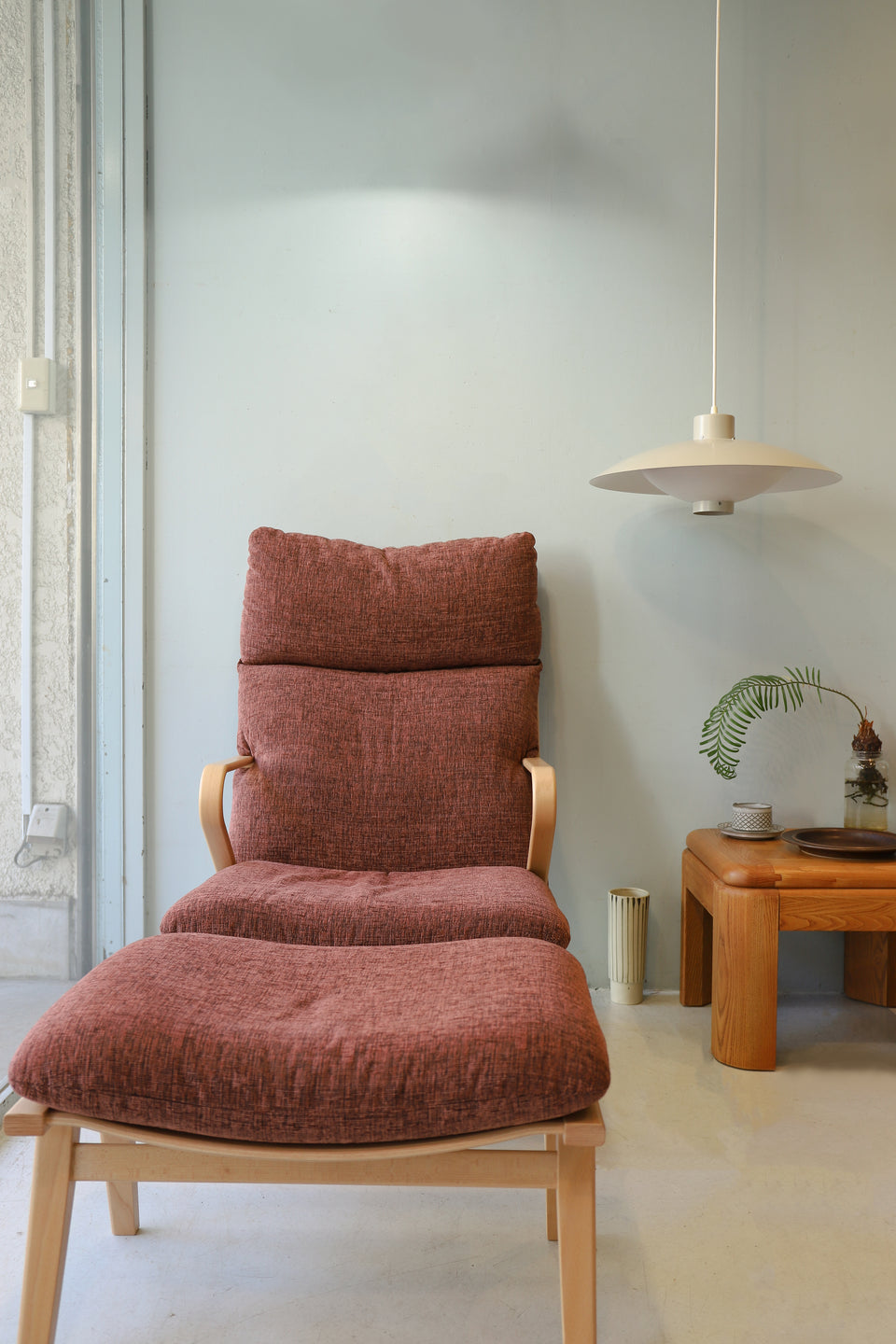 天童木工 イージーチェア 1Pソファ オットマン ビーチ材/Tendo Easy