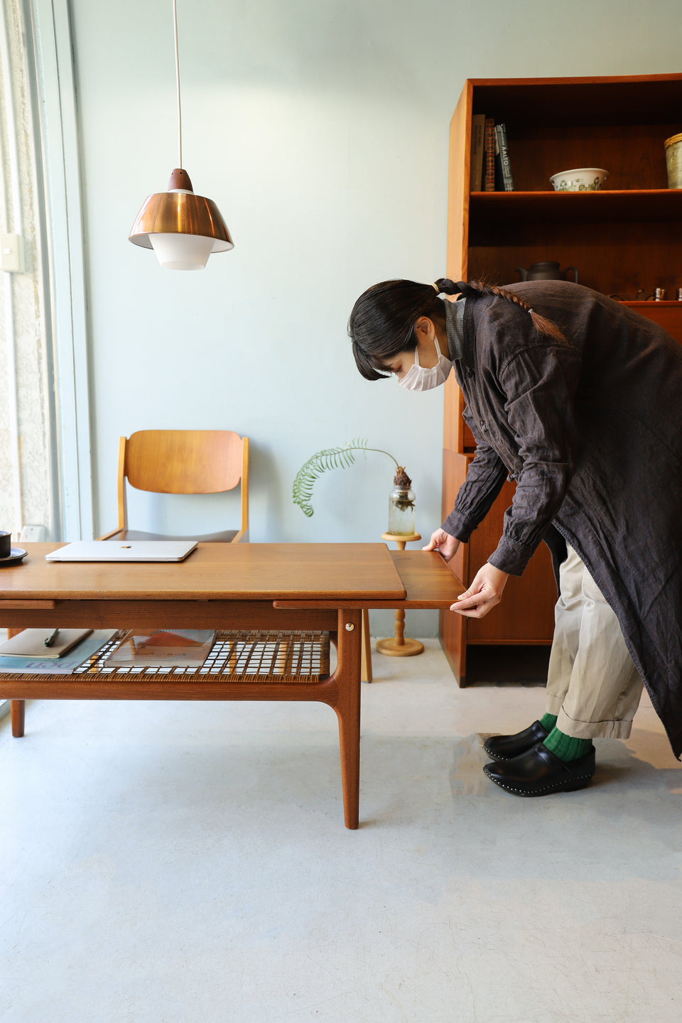 デンマークヴィンテージ エクステンション コーヒーテーブル トリオ