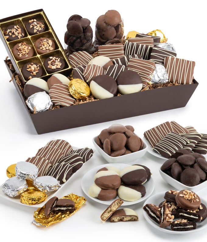 Chocolate Covered Cookie Basket at From You Flowers